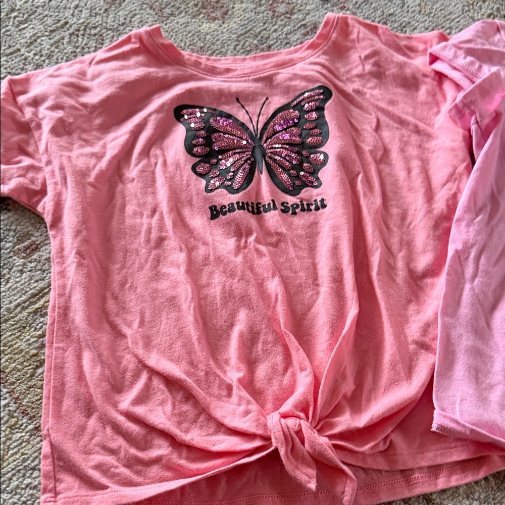 Pink and White Graphic T-Shirts - Picture 2 of 6